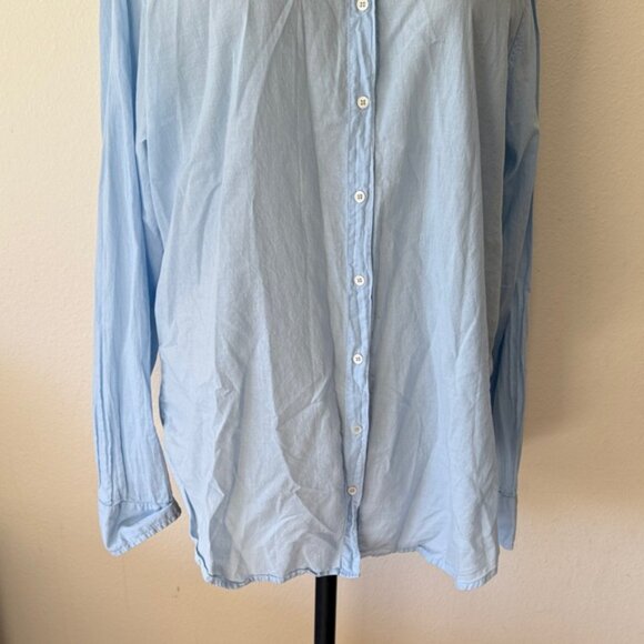 Xirena sz L light blue cotton long sleeve button down Shirt great condition - Picture 3 of 8